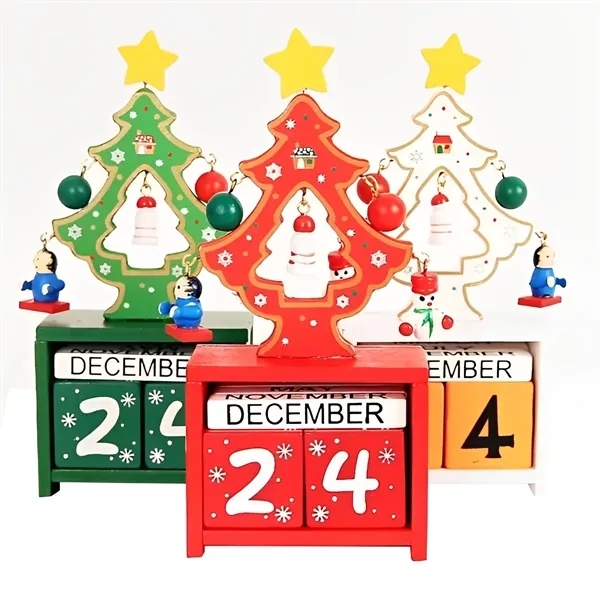 Tabletop Custom Christmas Wooden Calendar Ornament - Tabletop Custom Christmas Wooden Calendar Ornament - Image 0 of 0