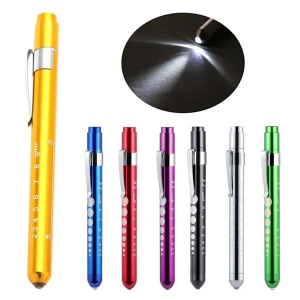 Aluminum Medical Nurse Penlight With Pupil Gauge - Aluminum Medical Nurse Penlight With Pupil Gauge - Image 0 of 3