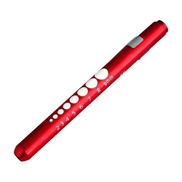 Aluminum Medical Nurse Penlight With Pupil Gauge - Aluminum Medical Nurse Penlight With Pupil Gauge - Image 1 of 3