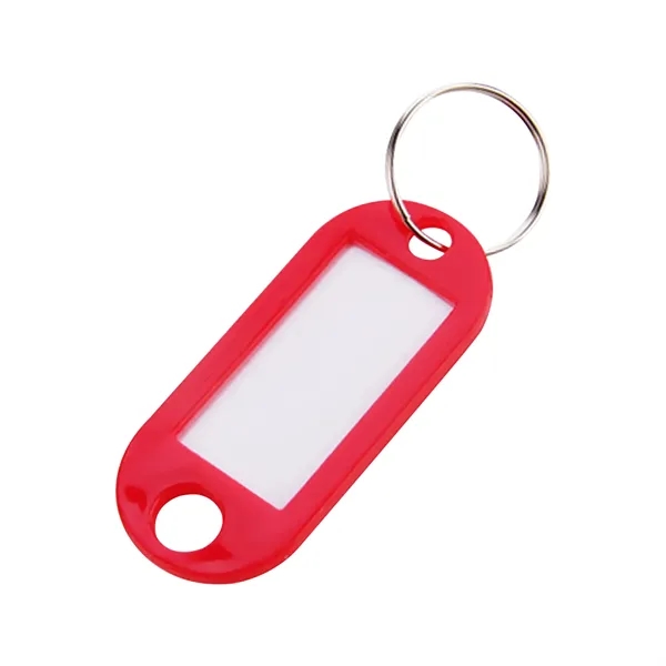Plastic Key Tag With Label Window Ring Holder - Plastic Key Tag With Label Window Ring Holder - Image 2 of 3