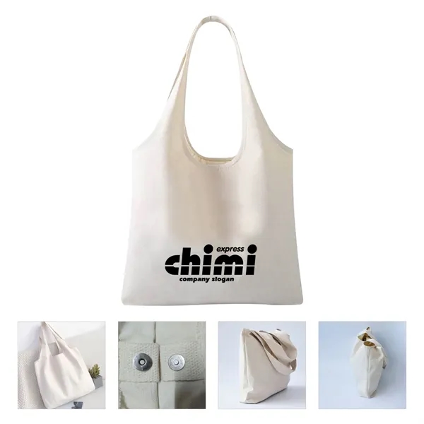 Reusable Cotton Canvas Tote Shopping Bag - Reusable Cotton Canvas Tote Shopping Bag - Image 0 of 3