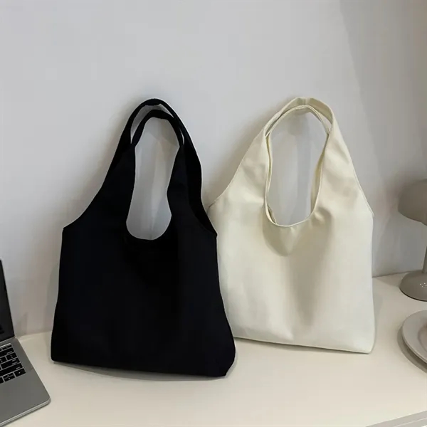 Reusable Cotton Canvas Tote Shopping Bag - Reusable Cotton Canvas Tote Shopping Bag - Image 3 of 3