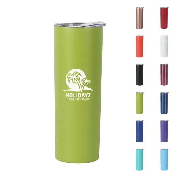 20oz Skiny Vacuum Insulated Tumbler with lid - 20oz Skiny Vacuum Insulated Tumbler with lid - Image 0 of 17
