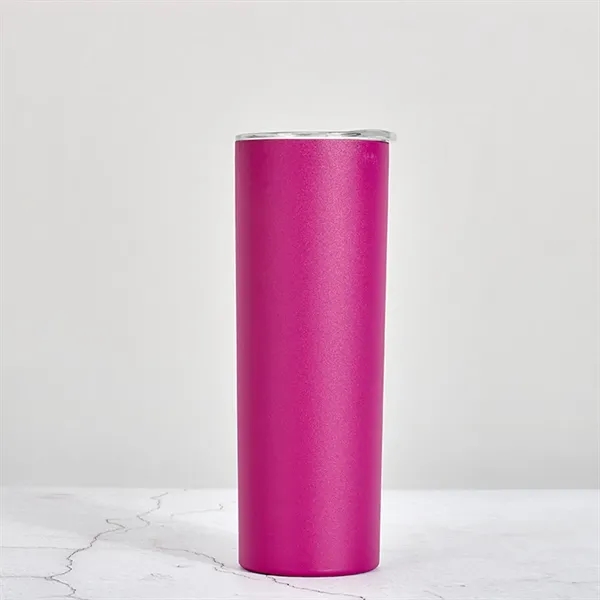 20oz Skiny Vacuum Insulated Tumbler with lid - 20oz Skiny Vacuum Insulated Tumbler with lid - Image 12 of 17