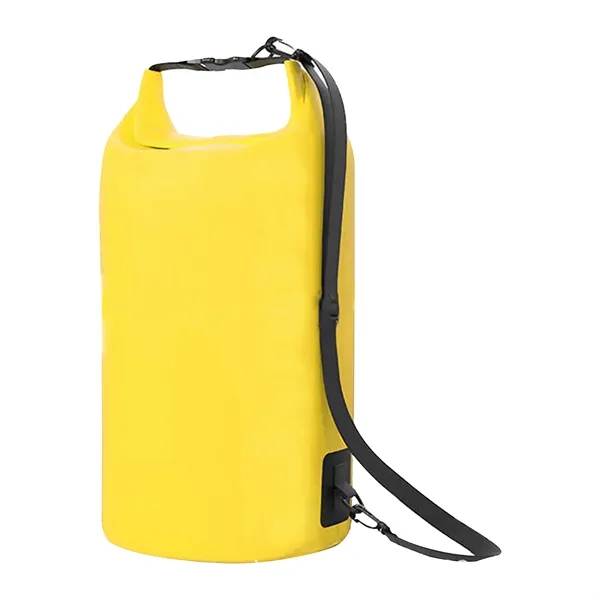 10 Liters Waterproof Dry Bag with Shoulder Strap - 10 Liters Waterproof Dry Bag with Shoulder Strap - Image 3 of 6