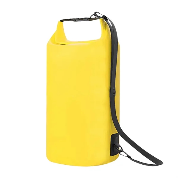 10 Liters Waterproof Dry Bag with Shoulder Strap - 10 Liters Waterproof Dry Bag with Shoulder Strap - Image 5 of 6