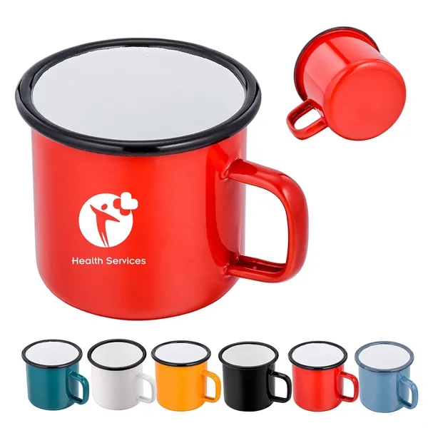 Custom Enamelled Coffee Mug - Custom Enamelled Coffee Mug - Image 0 of 3