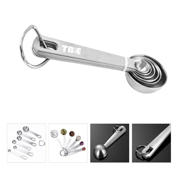 6 pcs Stainless Steel Measuring Spoons - 6 pcs Stainless Steel Measuring Spoons - Image 0 of 3