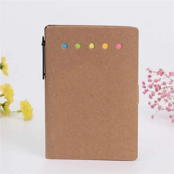 Notebook With Sticky Notes - Notebook With Sticky Notes - Image 6 of 6