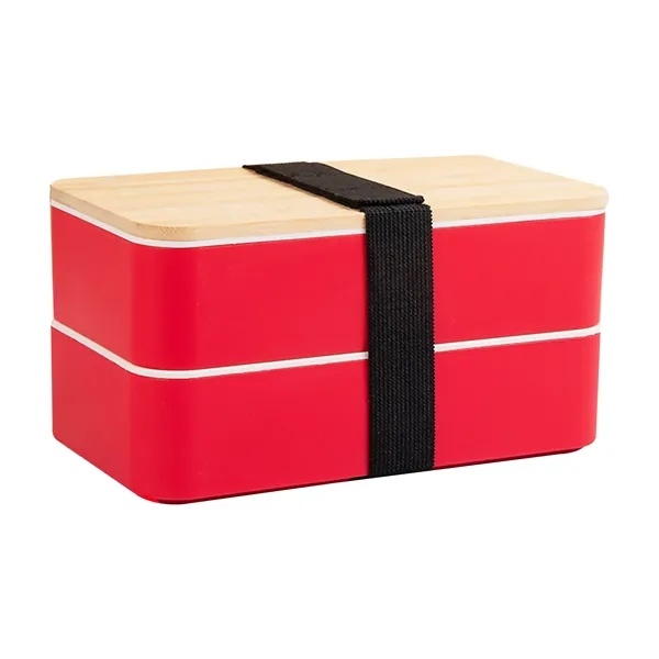 Lunch Container with Bamboo Lid Bento Box - Lunch Container with Bamboo Lid Bento Box - Image 3 of 6