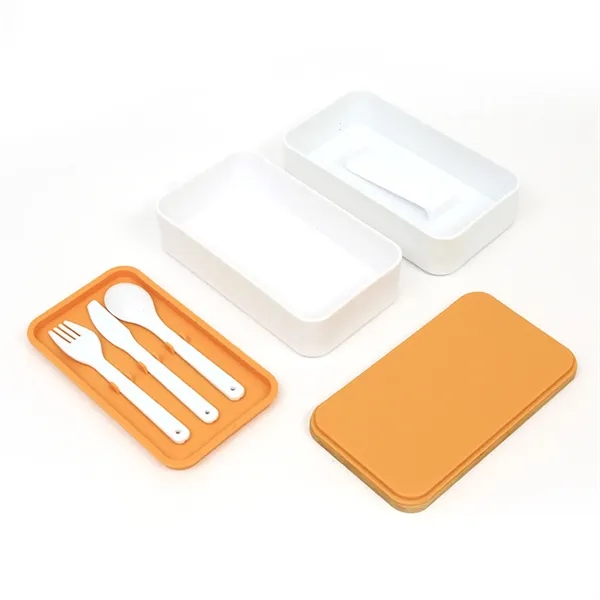Lunch Container with Bamboo Lid Bento Box - Lunch Container with Bamboo Lid Bento Box - Image 5 of 6