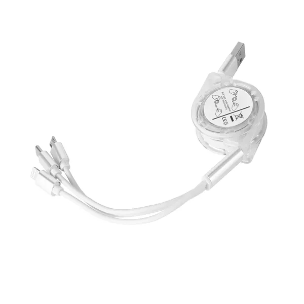 Portable 3 In 1 Retractable Charging Cable - Portable 3 In 1 Retractable Charging Cable - Image 4 of 10