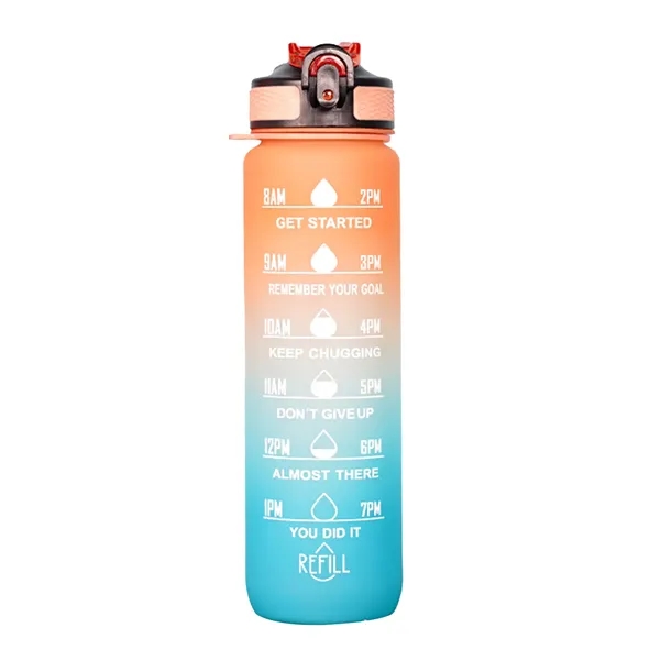 32oz Wide Mouth Water Bottle With Lid & Straw - 32oz Wide Mouth Water Bottle With Lid & Straw - Image 6 of 8