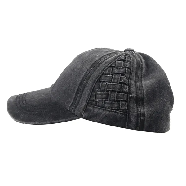 Washed Cotton Ladies' Ponytail Cap - Washed Cotton Ladies' Ponytail Cap - Image 3 of 3