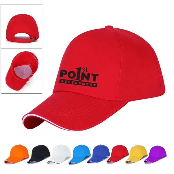 5 Panel Polyester Baseball Hat - 5 Panel Polyester Baseball Hat - Image 0 of 3