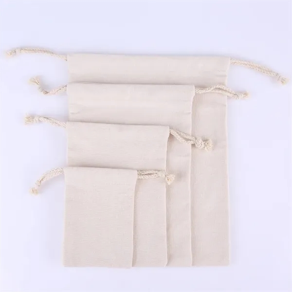Durable Cotton Drawstring Tote Bags - Durable Cotton Drawstring Tote Bags - Image 1 of 6