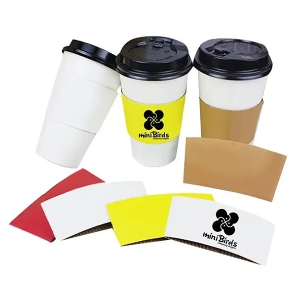 Corrugated Kraft Paper Sleeve Fits 12 OZ To16 OZ Cup