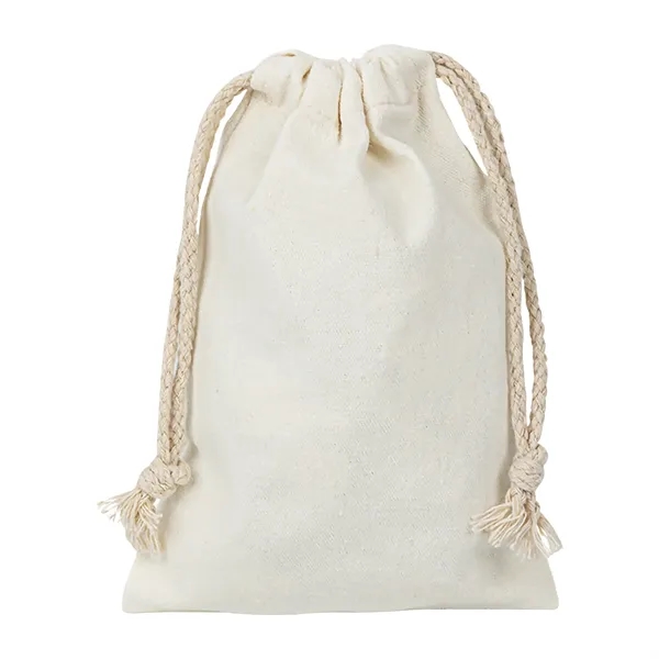 Cotton Gift Drawstring Bag10"H X 6"W - Cotton Gift Drawstring Bag10"H X 6"W - Image 3 of 5