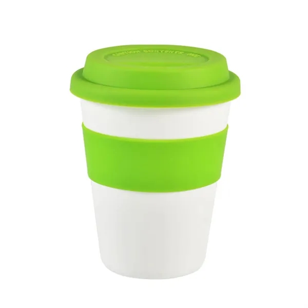 12 oz Coffee Mug with Silicone Lid & Band - 12 oz Coffee Mug with Silicone Lid & Band - Image 3 of 17