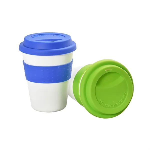 12 oz Coffee Mug with Silicone Lid & Band - 12 oz Coffee Mug with Silicone Lid & Band - Image 5 of 17