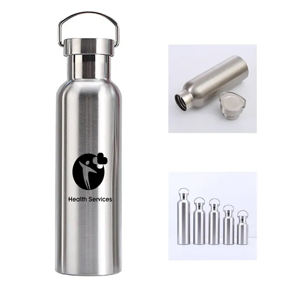 18OZ Stainless Steel Double Wall Water Bottle Handle - 18OZ Stainless Steel Double Wall Water Bottle Handle - Image 0 of 8