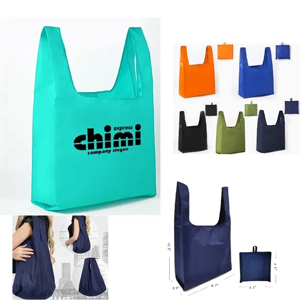Folding Reusable Grocery Tote Bag - Folding Reusable Grocery Tote Bag - Image 0 of 3