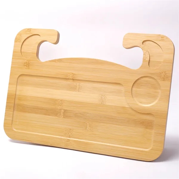 Bamboo Steering Wheel Travel Tray - Bamboo Steering Wheel Travel Tray - Image 1 of 3