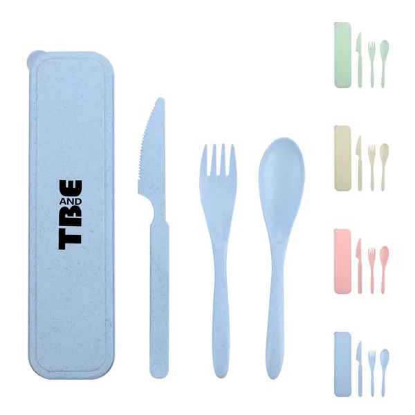 3pcs Portable Cutlery Tableware - 3pcs Portable Cutlery Tableware - Image 0 of 5