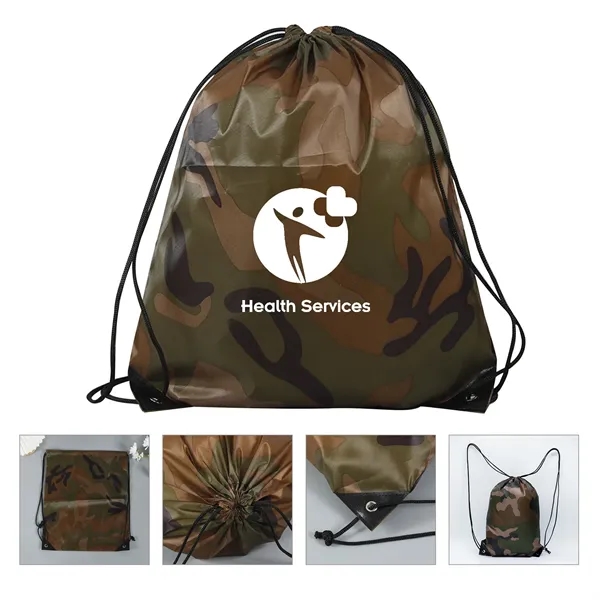 Full Color Oxford Sports Drawstring Backpack Bag