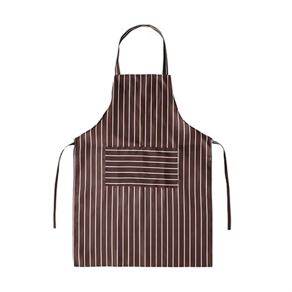 Striped Apron with Two Pockets - Striped Apron with Two Pockets - Image 4 of 11