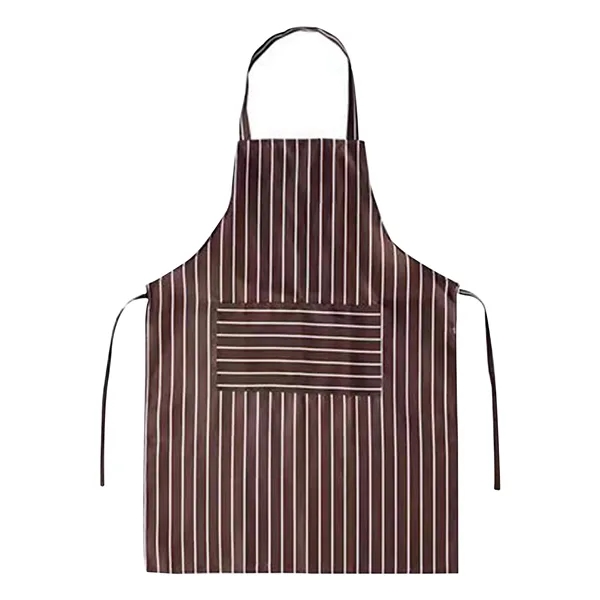 Striped Apron with Two Pockets - Striped Apron with Two Pockets - Image 9 of 11