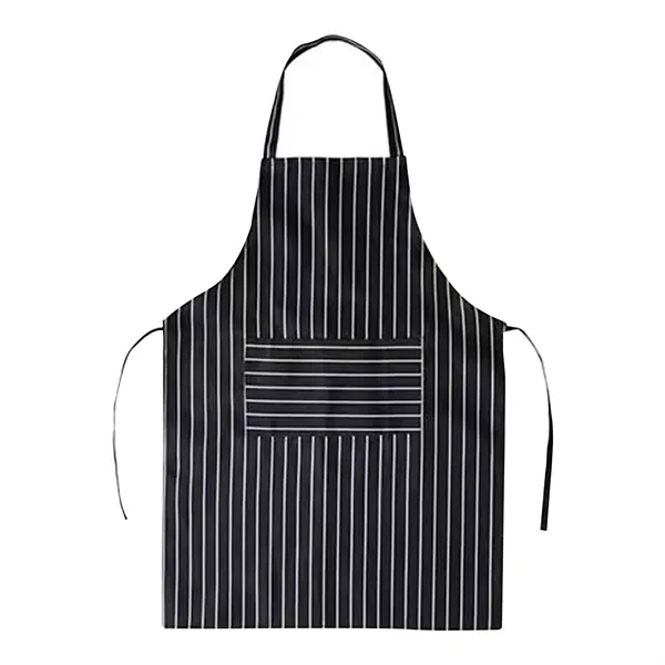 Striped Apron with Two Pockets - Striped Apron with Two Pockets - Image 10 of 11