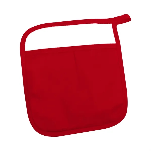 Cotton Pot Holder W/ Pocket - Cotton Pot Holder W/ Pocket - Image 3 of 5