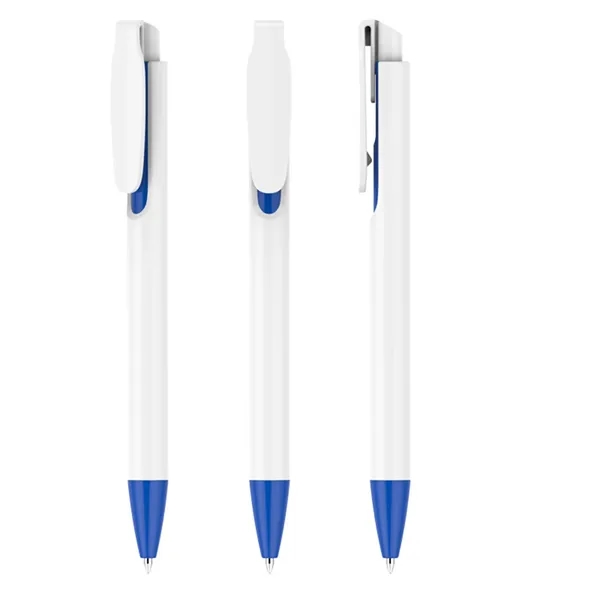 Plastic Retractable Ballpoint Pen - Plastic Retractable Ballpoint Pen - Image 1 of 22