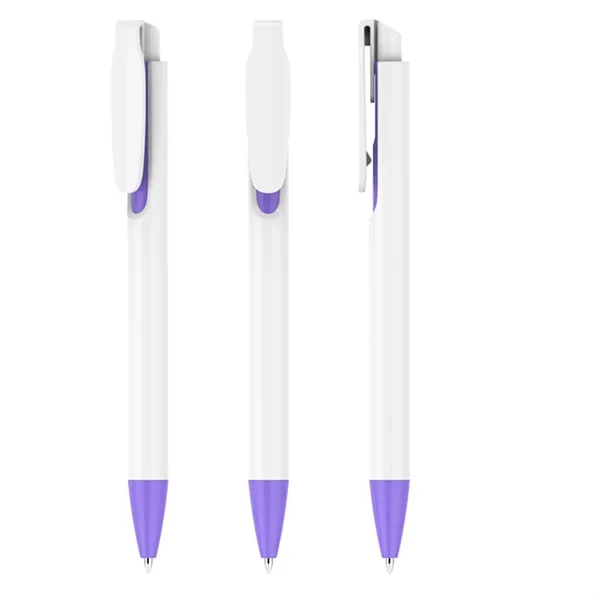 Plastic Retractable Ballpoint Pen - Plastic Retractable Ballpoint Pen - Image 3 of 22