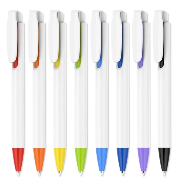 Plastic Retractable Ballpoint Pen - Plastic Retractable Ballpoint Pen - Image 4 of 22