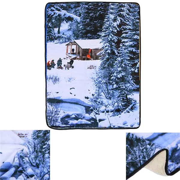 Full Color Custom Large Soft Flannel Fleece Blanket 60"x45"
