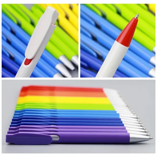 Plastic Retractable Ballpoint Pen - Plastic Retractable Ballpoint Pen - Image 16 of 22