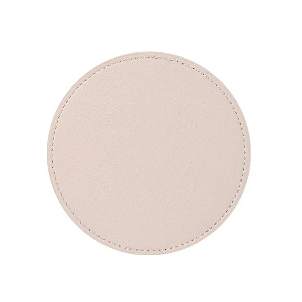 Leather 4 Round Coaster Set - Leather 4 Round Coaster Set - Image 2 of 14