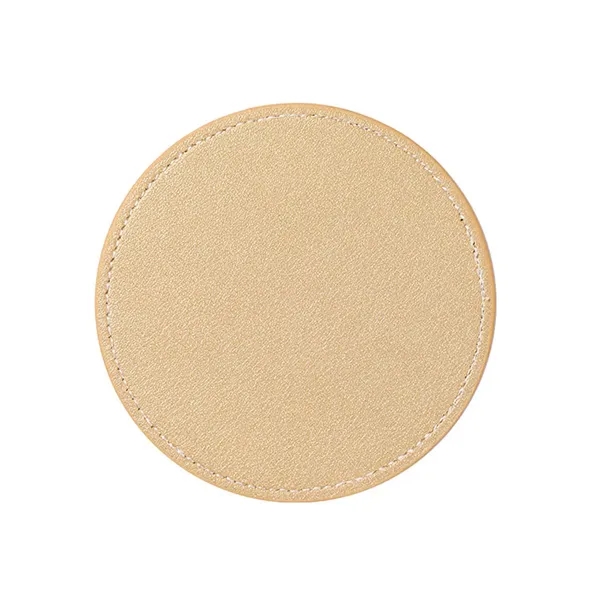 Leather 4 Round Coaster Set - Leather 4 Round Coaster Set - Image 5 of 14