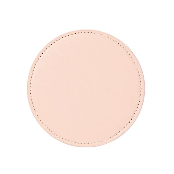 Leather 4 Round Coaster Set - Leather 4 Round Coaster Set - Image 8 of 14