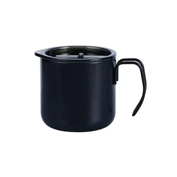 12 oz Stainless Steel Coffee Mug with Handle  Lid - 12 oz Stainless Steel Coffee Mug with Handle  Lid - Image 4 of 11
