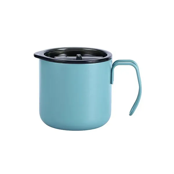 12 oz Stainless Steel Coffee Mug with Handle  Lid - 12 oz Stainless Steel Coffee Mug with Handle  Lid - Image 6 of 11