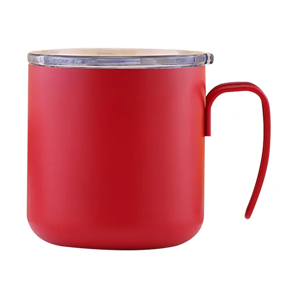 12 oz Stainless Steel Coffee Mug with Handle  Lid - 12 oz Stainless Steel Coffee Mug with Handle  Lid - Image 10 of 11