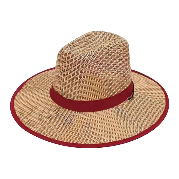 Straw Cowboy Hat With Customizable Band - Straw Cowboy Hat With Customizable Band - Image 8 of 9