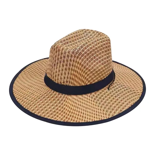 Straw Cowboy Hat With Customizable Band - Straw Cowboy Hat With Customizable Band - Image 9 of 9