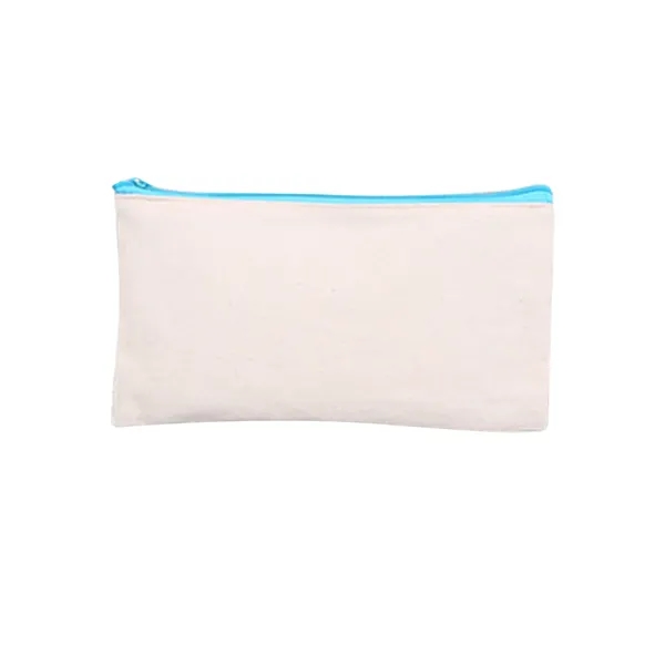 Multipurpose Zippered Canvas Pencil Pouch - Multipurpose Zippered Canvas Pencil Pouch - Image 1 of 3