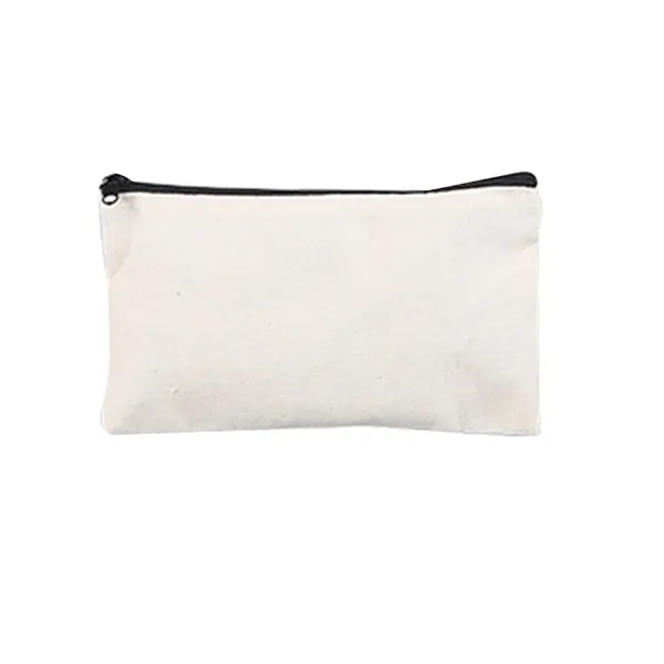 Multipurpose Zippered Canvas Pencil Pouch - Multipurpose Zippered Canvas Pencil Pouch - Image 2 of 3