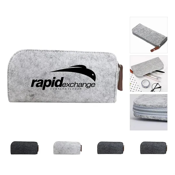 Felt Zippered Stationery Pouch - Felt Zippered Stationery Pouch - Image 0 of 3