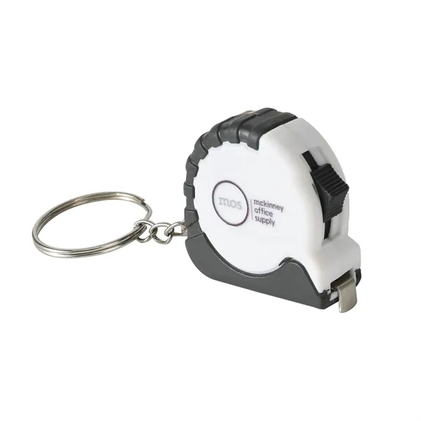 3 FT Portable Mini Tape Measure Keychain W/Slide Lock - 3 FT Portable Mini Tape Measure Keychain W/Slide Lock - Image 1 of 2